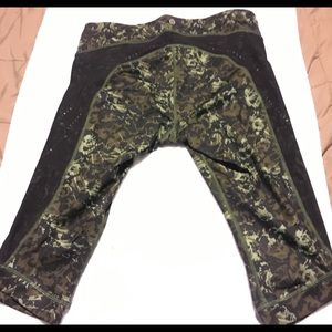 Lululemon Athletica Stop At Nothing Crop Camo